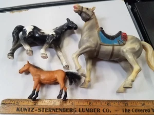 ❤️ Vintage Pferde M.M.T.L. Mustang Hong Kong No. 203 Black & White Porzellan + - Bild 1 von 10