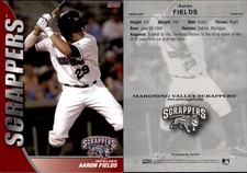 Aaron Fields 2010 Choice Mahoning Valley Scrappers #10 Card *AutographDen*
