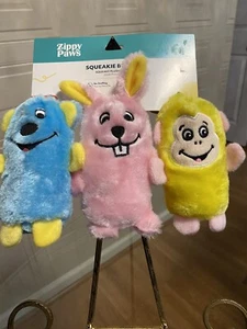 Zippy  Paws ~ Set Of 3 Little With Squeaker Dog Toy. - Picture 1 of 4