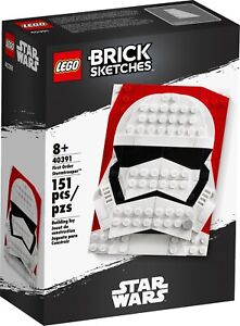 LEGO 40391 Brick Sketches: First Order Stormtrooper NEW MISB Sealed EOL Rarity