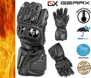 Torque Thermal Waterproof Motorbike Motorcycle Gloves Carbon Protection - Picture 1 of 8