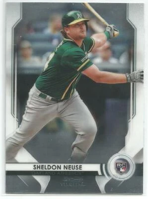 Sheldon Neuse Oakland A's 2020 Bowman Sterling Rookie Card - Image 1 of 2