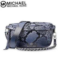 🔥NWT MICHAEL Michael Kors Slater Mini Embossed Leather Sling Pack Messenger - Picture 1 of 12