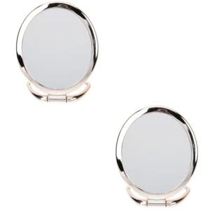 Set of 2 Vanity Mirror Office Folding Wall Mirrior Tabletop Mirrors - Picture 1 of 12
