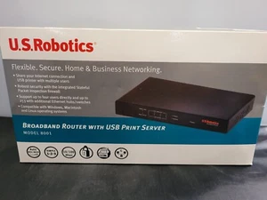 Genuine U.S. Robotics USR8001 Broadband Router with USB Print Server - Picture 1 of 5