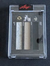 2020-21 LEAF SUPERLATIVE MARTIN BRODEUR PATRICK ROY DOMINIK HASEK #ed 3/3 PAD