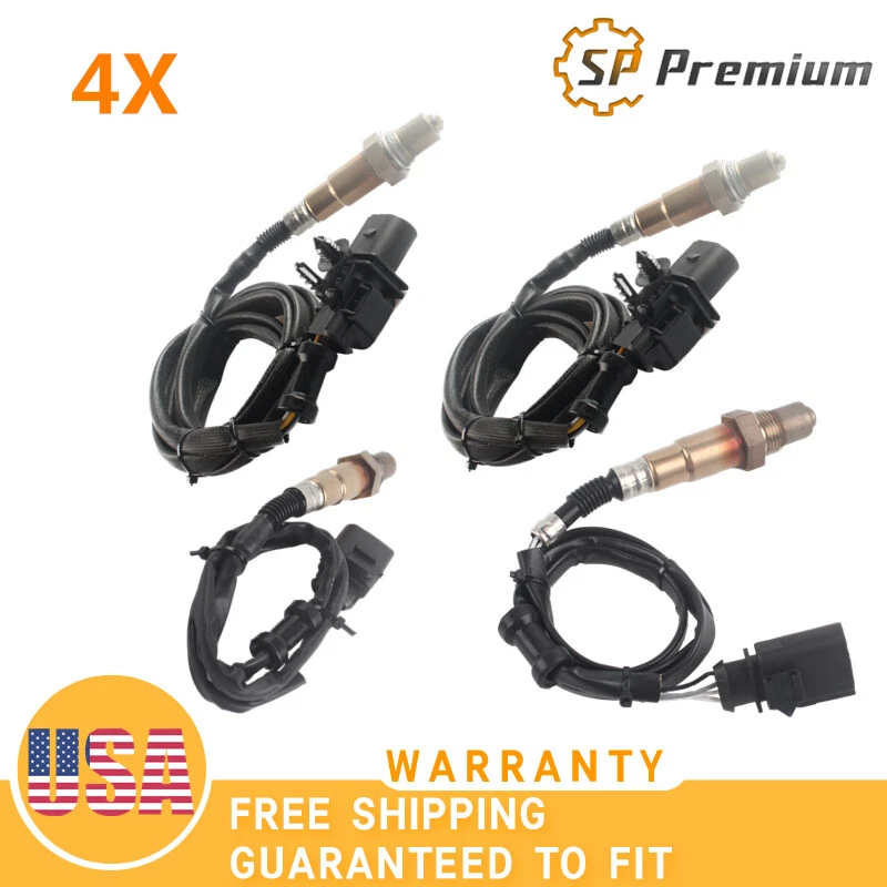 4 шт датчиков кислорода O2 Lambda вверх и вниз по течению для Audi RS4 07-08 4,2 л V8 - Изображение 1 из 4