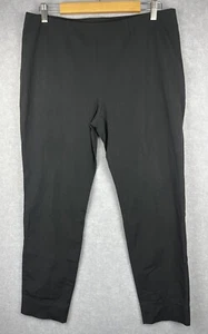 Raffaello Rossi Pants Trousers Black Polyamide Cotton Elastane Size 44 Pull On - Picture 1 of 9