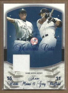 2005 Flair Diamond Cuts Jersey Blue Foil #HM Hideki Matsui Jersey - Picture 1 of 1