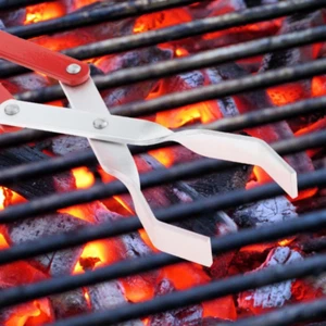 Barbecue Grilling Tongs BBQ Tool Rust Resistant for Fireplace Campfire Outdoor - Picture 1 of 8