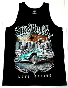 LOWRIDER Tank Top T-Shirt Let's Cruise Urban Streetwear Trägershirt Schwarz Neu - Bild 1 von 2
