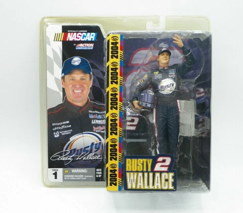 Rusty Wallace NASCAR Action Figure McFarlane 2004 NEW Cover