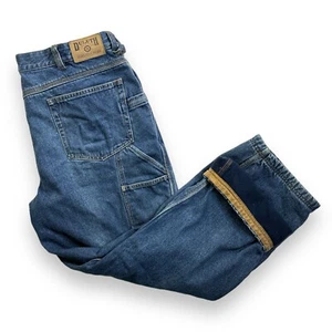 Pantalones de mezclilla de carpintero forrados de vellón Duluth Trading para hombre 40x30 - Imagen 1 de 13