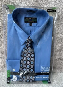 Colours By Alexander Julian Perfect Match blue shirt tie size large 16-16 1/2 - Picture 1 of 8