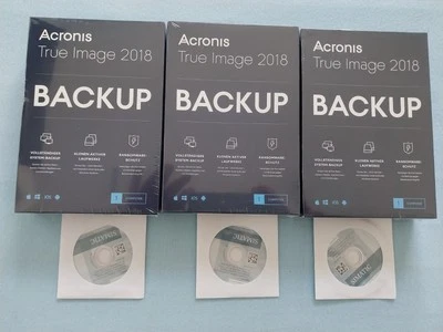 Acronis True Image 2018 Vollversion 1 PC/Mac Box, CD + Universal Restore OVP NEU - Bild 1 von 4