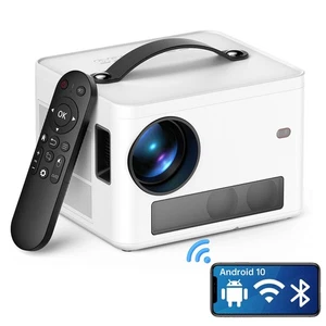 Native 1080P Smart Projector WiFi Bluetooth 4K Home Theater For Android iPhone - Picture 1 of 9