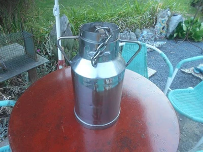 Pot a Lait   Ancien  Cruche en Inox  Hauteur  42 Cm - Photo 1/4