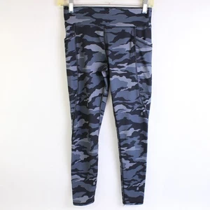 Athletic Works Girl's Blue Camo Leggings With Pockets Size L 10/12 - Picture 1 of 5