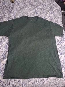 Champion Men’s Dark Green Crew Neck Embroidered Logo T-Shirt Short Sleeve Size L - Picture 1 of 5
