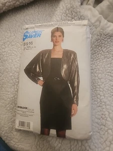 1988 SIMPLICITY MISSES DRESS & JACKET PATTERN #8917 SZ 10-16 CUT - Picture 1 of 5