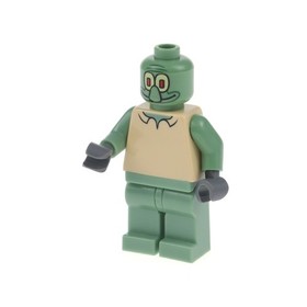1X Lego Minifigure SpongeBob SquarePants B-Ware Used Squidward 3825 bob003