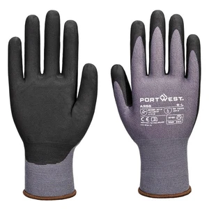 12 x Portwest A356 ESD 15 nitrile essentiel silicone sans gants gris/noir - Photo 1/3