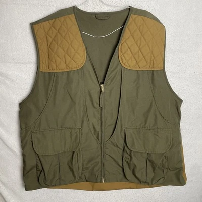 Vintage Mount N' Prairie Hunting Vest Men's Green Tan Chukkar Outdoor Size 2XL - Image 1 of 4