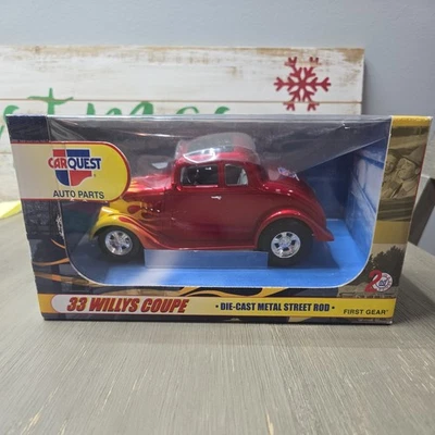 2001 First Gear Car Quest Auto Parts 1933 Willys Coupe Diecast Metal Street Rod - Image 1 of 4