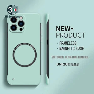 Cover Magsafe Iphone 15 14 Pro Max 13 12 Mini 11 Pro Max Cover Solida Di Colore - Picture 1 of 24
