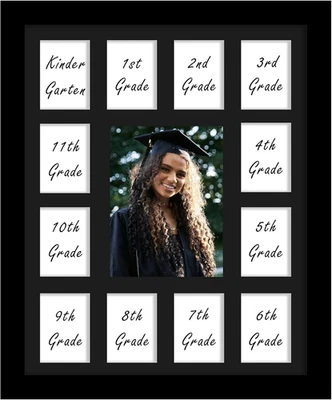 12X16学年相框K-12显示屏一张5X7照片和十二张2.5X3.5 P — 第 1/4 张图片