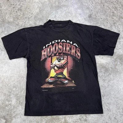 Vintage Indiana Hoosiers shirt mens Large Looney tunes taz basketball 90s flaw - Image 1 of 4