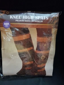 Espátulas hasta la rodilla Steampunk para adultos artículo de novedad 16" de largo - Imagen 1 de 9