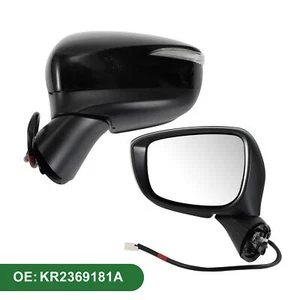 Left Side Door Mirror Replace for MAZDA CX-5 2015-2016 Manual Folding Black - Picture 1 of 7