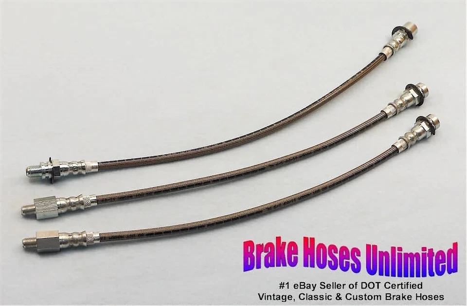 JUEGO MANGUERA FRENO ACERO INOXIDABLE Buick Wildcat 1965 1966 Foto 1 de 1