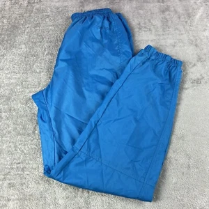 Reebok Windbreaker Track Pants Men's Medium Blue Swishy Vintage Lightweight 90s - Picture 1 of 5