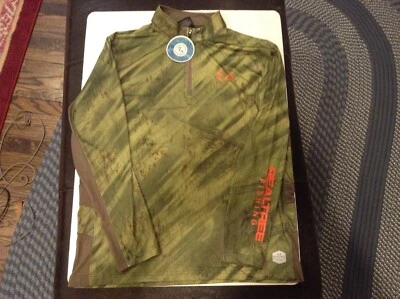 NWT Realtree by Colosseum CAMO Pro Series Performance Mock  Fishing Shirt SZ L - Image 1 of 4