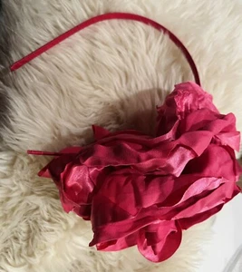 GapKids Girls Large 90’s Rose Petals Flower Dressy Decorative Headband Pink OS - Picture 1 of 9