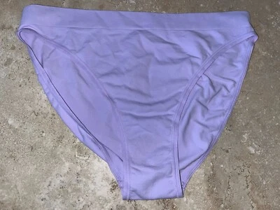 Nuevo con etiquetas Intimately By Free People Púrpura Lavanda Corte Alto Bikini Panty XS/S Foto 1 de 2