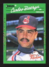 1990 Donruss The Rookies #19 Carlos Baerga    Cleveland Indians