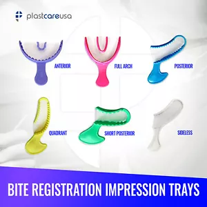 Dental Impression Bite Registration Triple Trays Mold (Choose Size & Quantity) - Picture 1 of 14