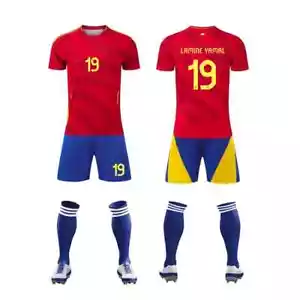 Completino Calcio Lamine YAMAL 19 Spagna Uomo bambino abbigliamento set 3 pz - Foto 1 di 6
