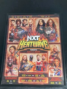 WWE NXT HEATWAVE SIGNED MATCH CARD (FRAMED + NUMBERED /100) - Bild 1 von 6