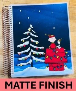 MATTE Finish Peanut Christmas Cover Set 4 use w/ Erin Condren Planner~ - Picture 1 of 7