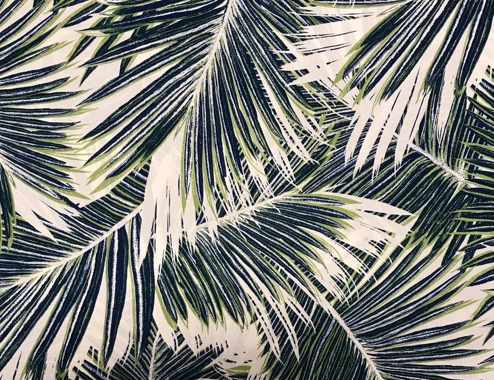 "Tela con estampado hawaiano BTHY - hojas de palma - 43"" de ancho" Foto 1 de 1
