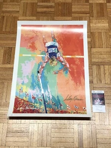 1979 LeRoy Neiman Olympic Pole Vaulter Serigraph - Signed - 25 1/2 x 18” - Picture 1 of 12