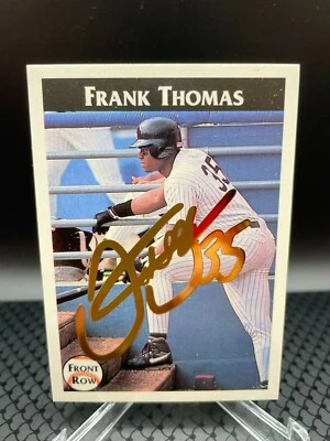 1992 Front Row Collector's Club #2-FRANK THOMAS-24 Karat Signature Card 648/4000 - Image 1 of 3