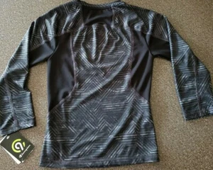 C9 Champion Boy's Size XS (4-5) Long Sleeve Duo Dry Breathable Gray Black Shirt - Picture 1 of 8