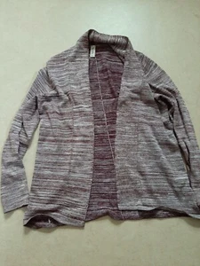 schöne Strick Jacke MULTIBLU Gr. L weinrot meliert, siehe Fotos - Bild 1 von 4
