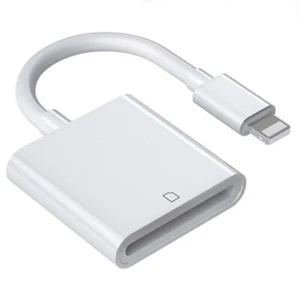 Adaptateur carte SD lecteur appareil photo pour iPad iPhone 6 6S 7 8 Plus 11 12 Pro X Xs Max - Photo 1/8