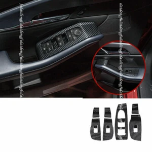 For Mazda CX-30 2020-2022 Carbon Fiber Car Window Lift Switch Button Panel Cover - Bild 1 von 8